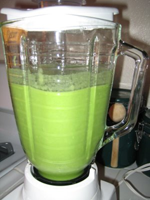 blended green drink